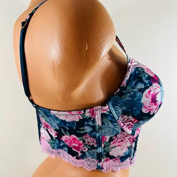 36D Victoria’s Secret Dream Angels Lined Demi Bra Top Corset - Picture 8 of 12